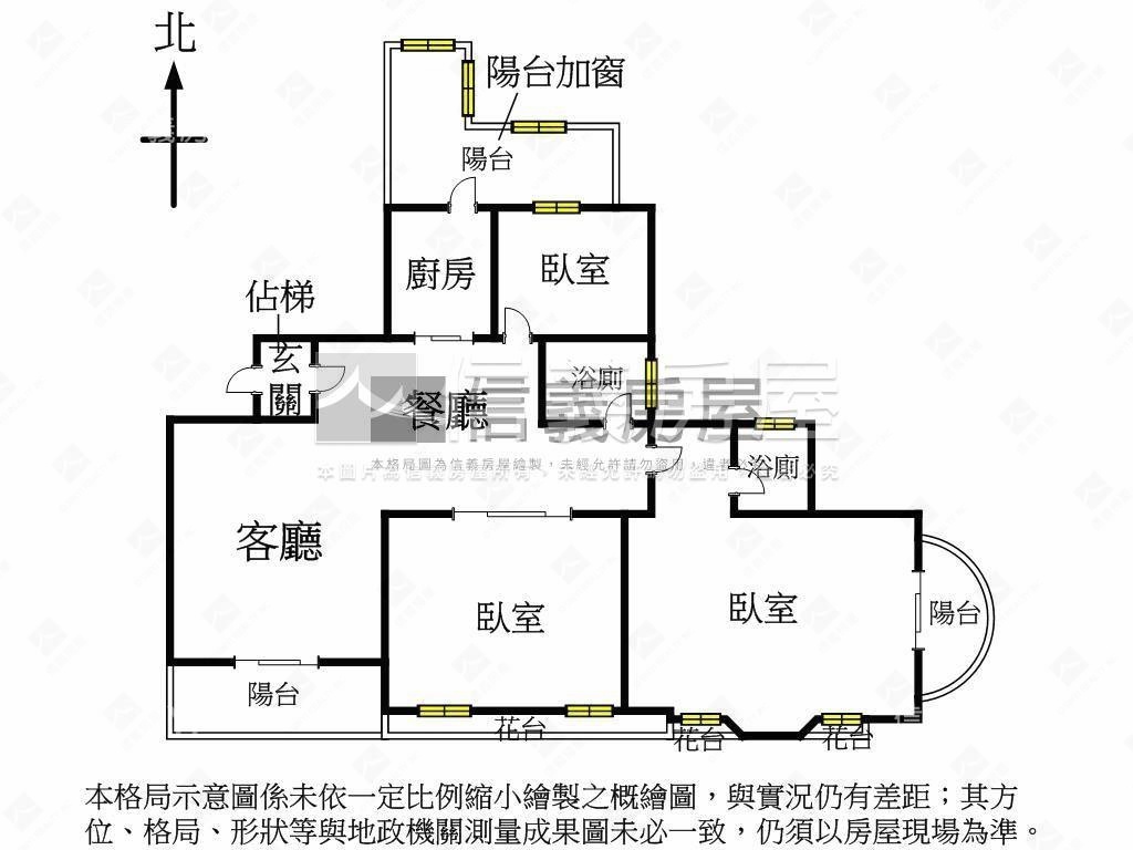 山景視野。冠德美居房屋室內格局與周邊環境