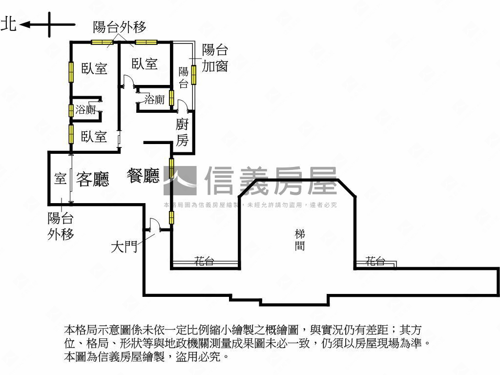 大坪林美三房房屋室內格局與周邊環境