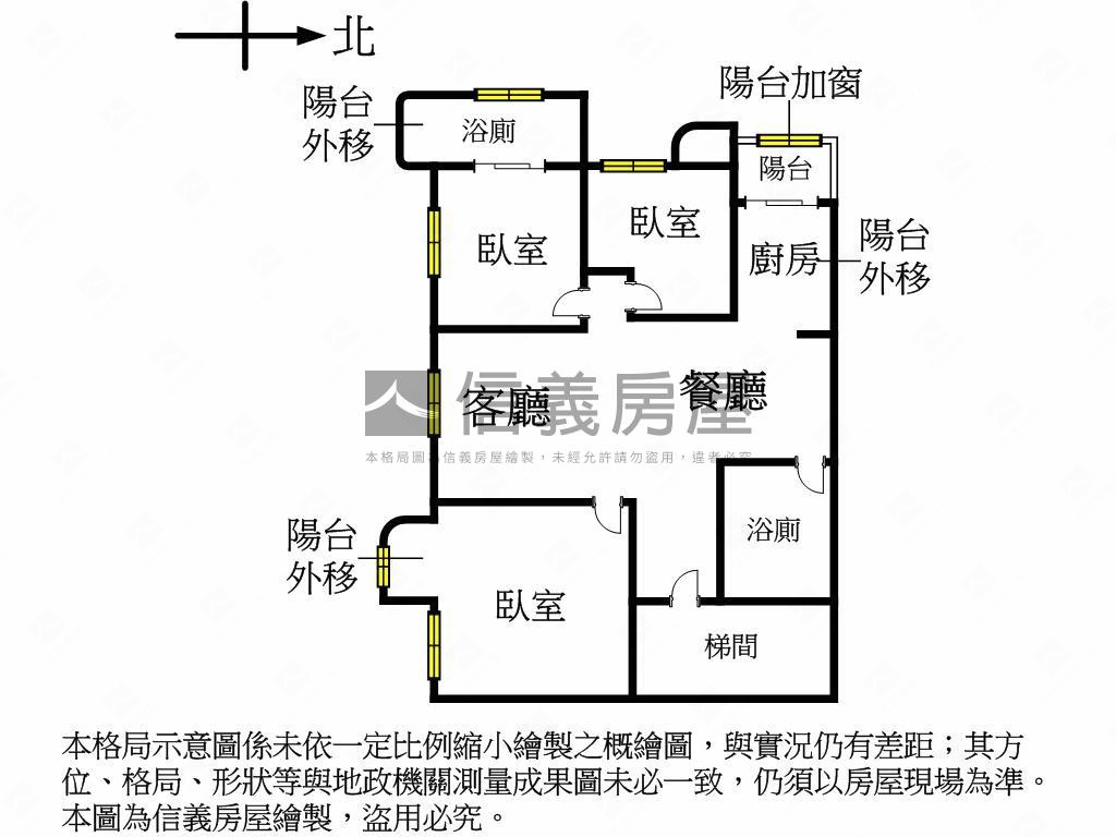 昇陽精美高樓３房＋車位房屋室內格局與周邊環境