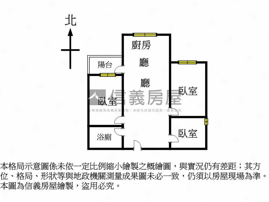 專任微笑城市美三房車位房屋室內格局與周邊環境