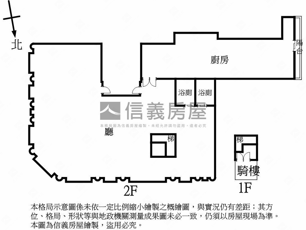 西門町稀有三角窗２樓店面房屋室內格局與周邊環境