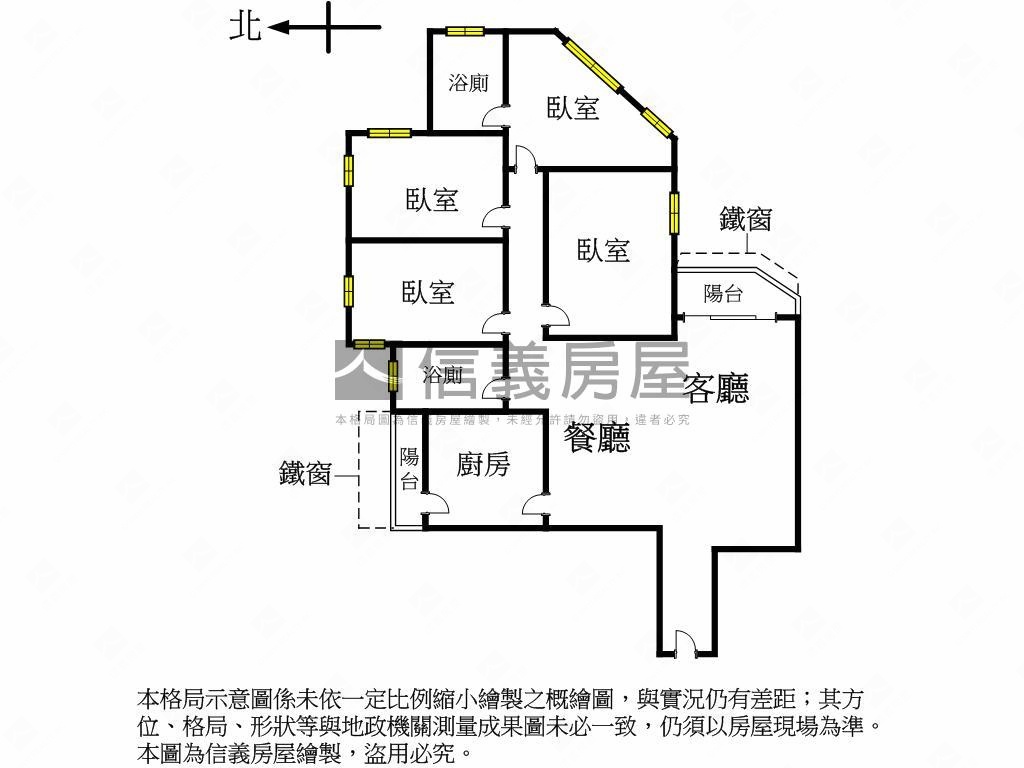 專任書香門第花園管理四房房屋室內格局與周邊環境