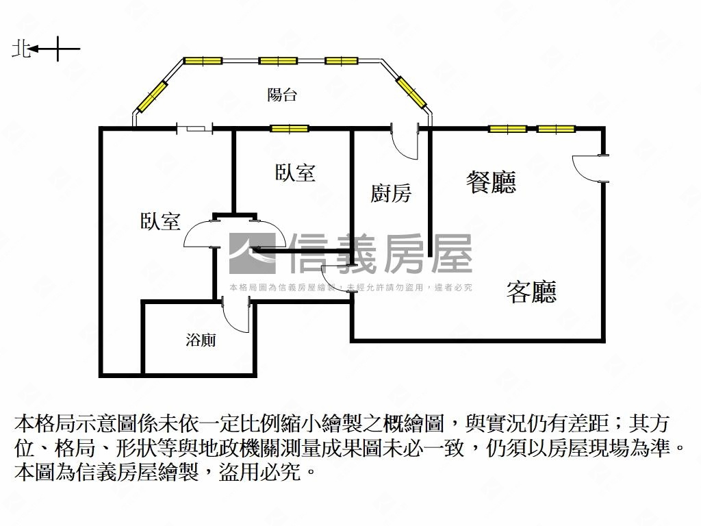 百利大樓稀有２房房屋室內格局與周邊環境