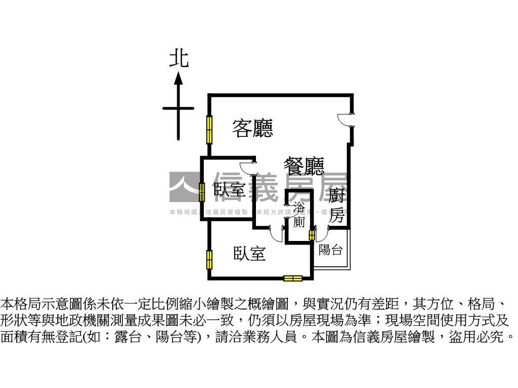 近中興大學鼎義國圖館二房房屋室內格局與周邊環境