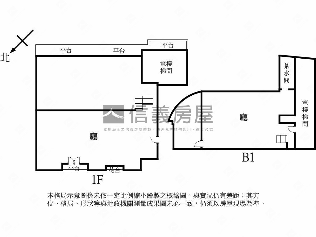 忠孝東路捷運帷幕金店面房屋室內格局與周邊環境