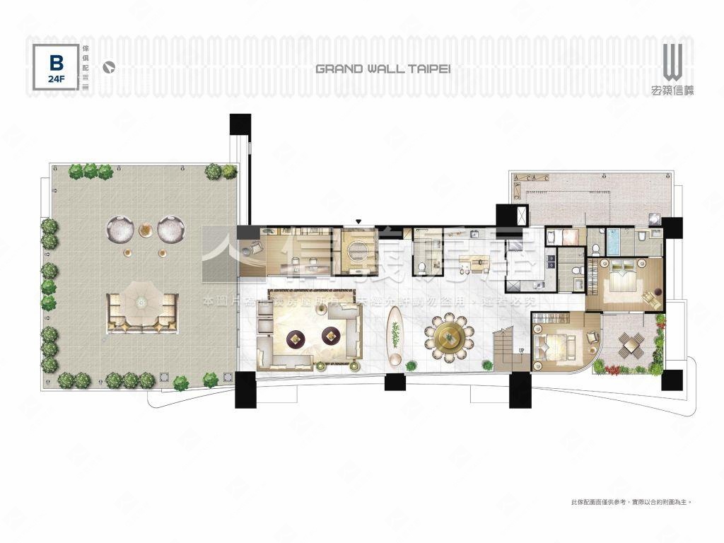 宏築信義Ｂ１高樓房屋室內格局與周邊環境