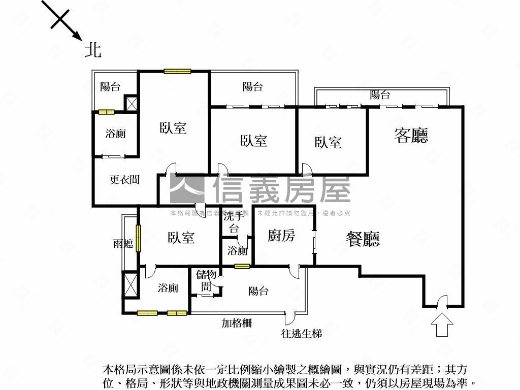 由鉅三希美大戶後棟面公園房屋室內格局與周邊環境