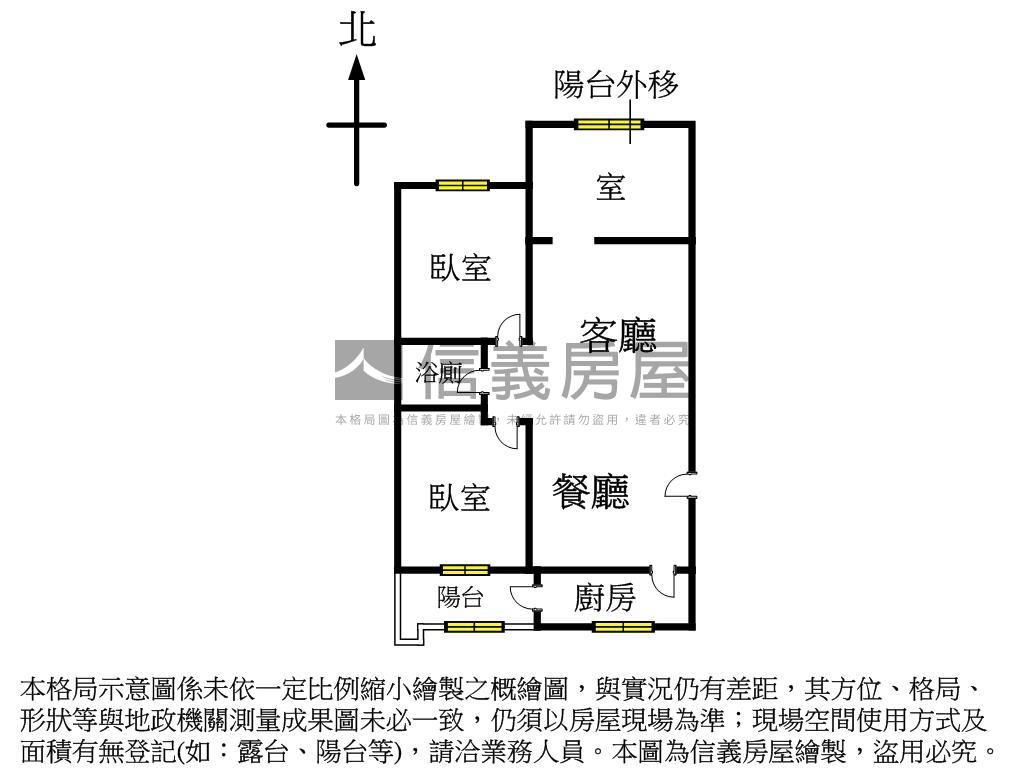童話景觀榮富二房房屋室內格局與周邊環境