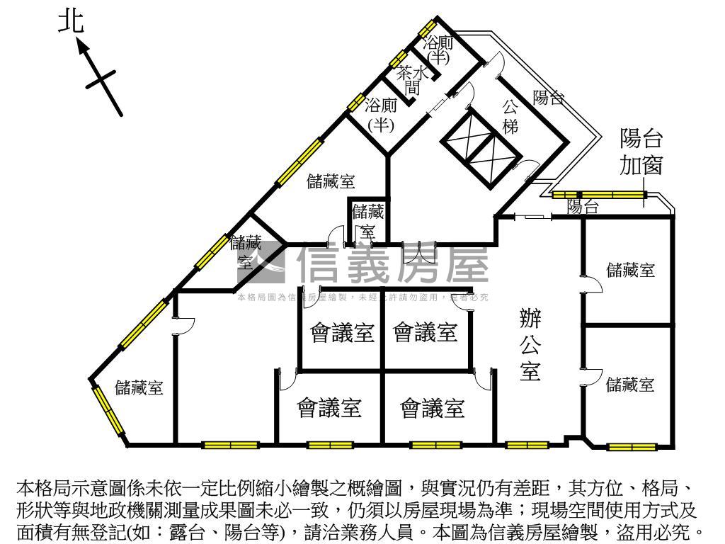五期高樓百坪商辦★雙平車房屋室內格局與周邊環境