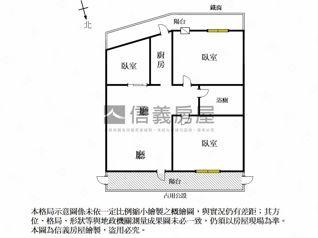 近成大低總價收租三房房屋室內格局與周邊環境