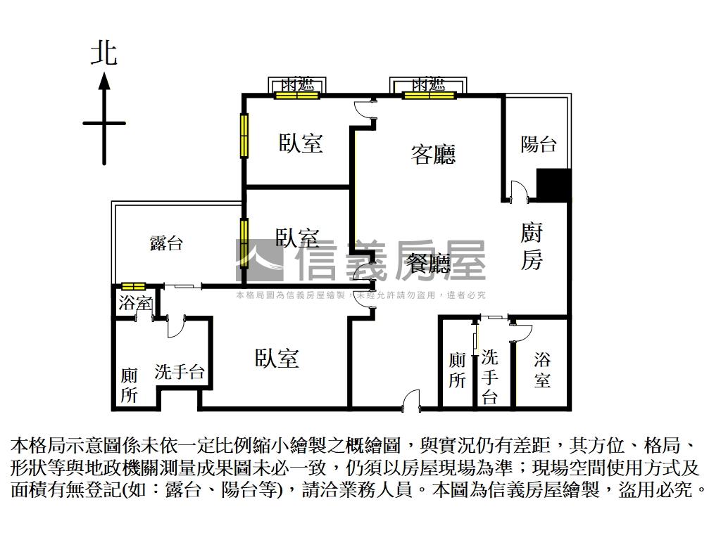 璞園｜三房平面車位房屋室內格局與周邊環境
