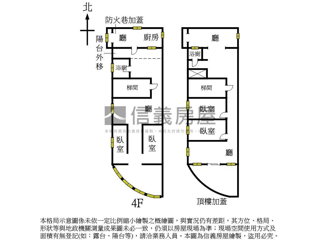 近商圈中誠４＋５房屋室內格局與周邊環境