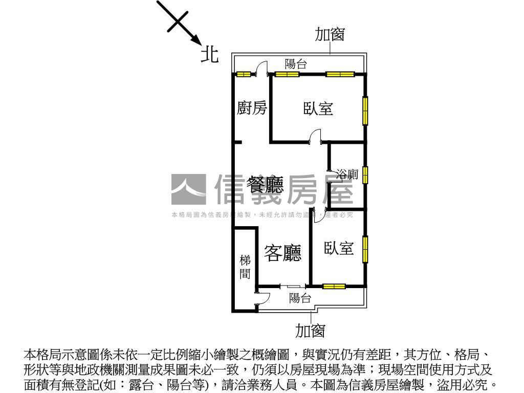 捷運邊間中央北二樓美寓房屋室內格局與周邊環境