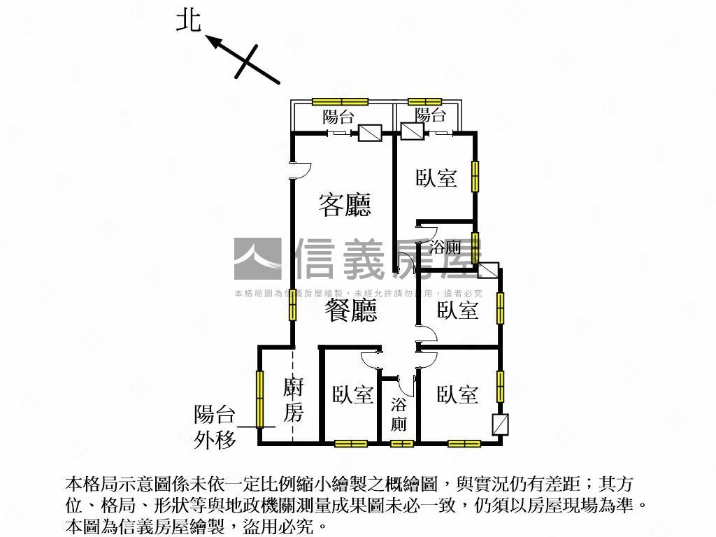 逢甲新象四房車位房屋室內格局與周邊環境