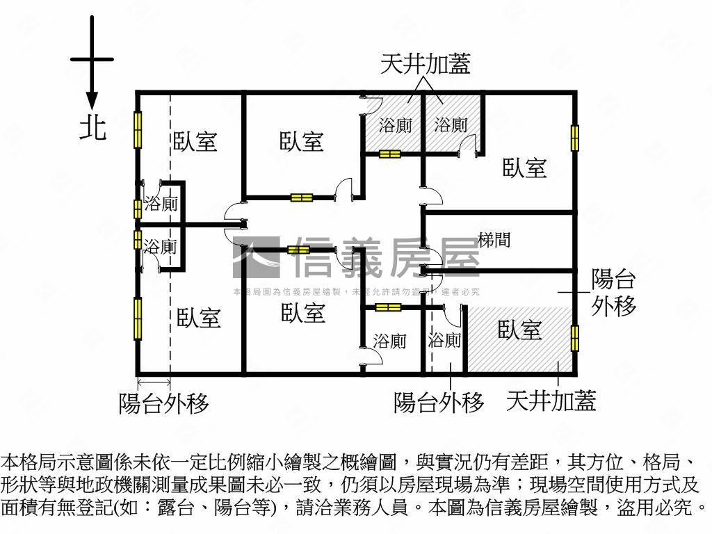 信義安和收租六套房房屋室內格局與周邊環境