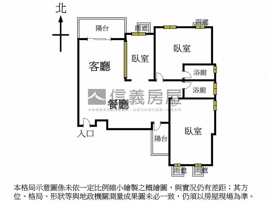 昇揚擎月三房雙平車房屋室內格局與周邊環境