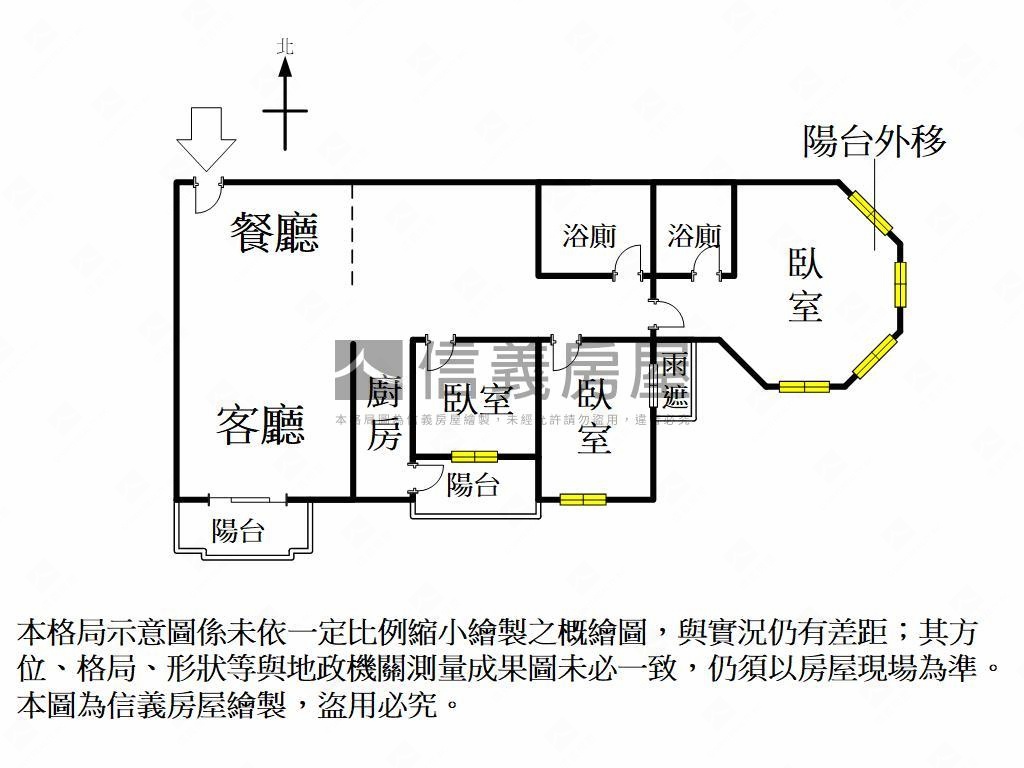 學院公園景觀三房平車房屋室內格局與周邊環境