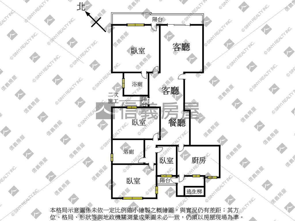 台灣大學電梯大四房房屋室內格局與周邊環境