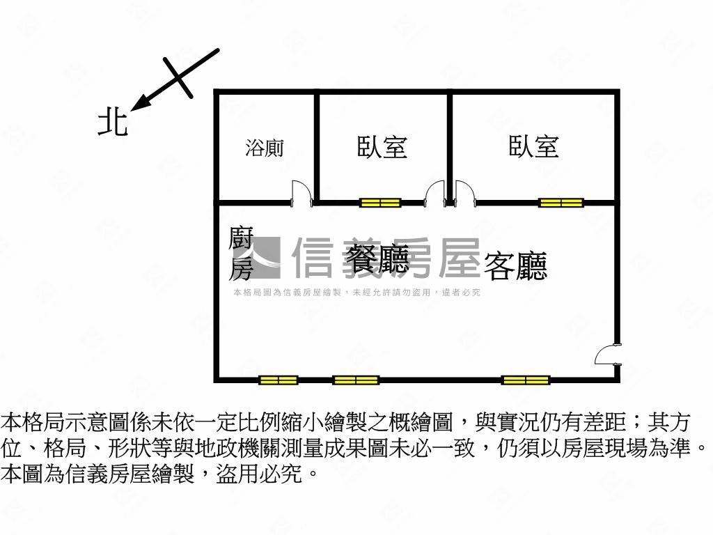 中區兩房房屋室內格局與周邊環境