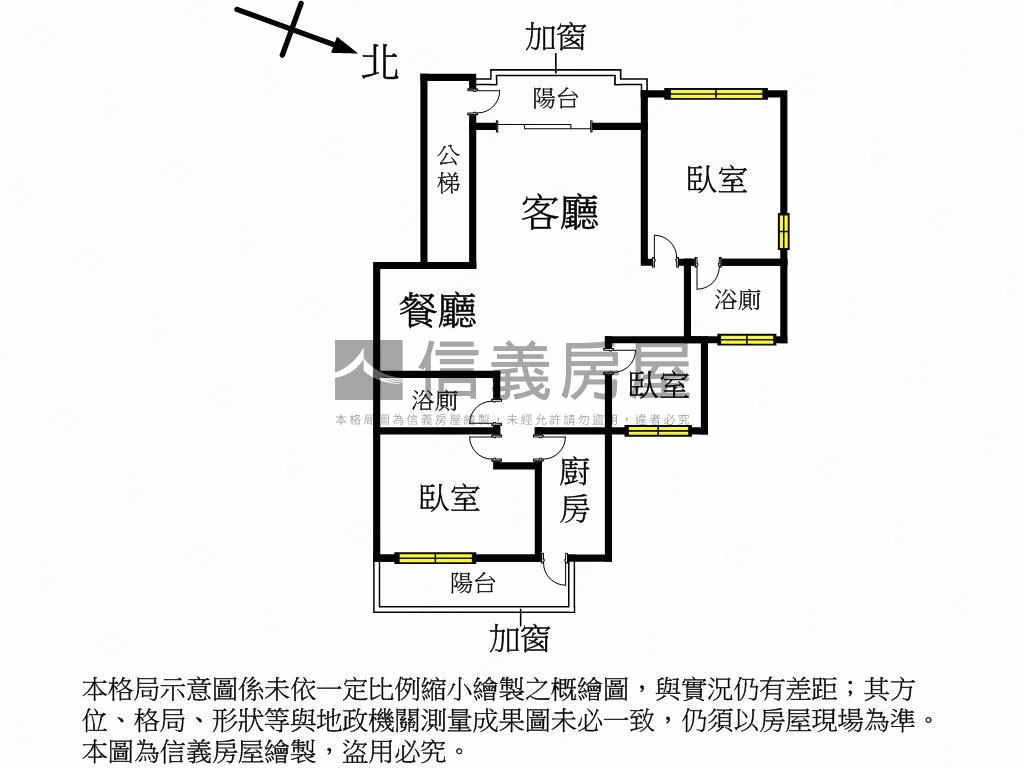 近未來捷運．國小３房２衛房屋室內格局與周邊環境