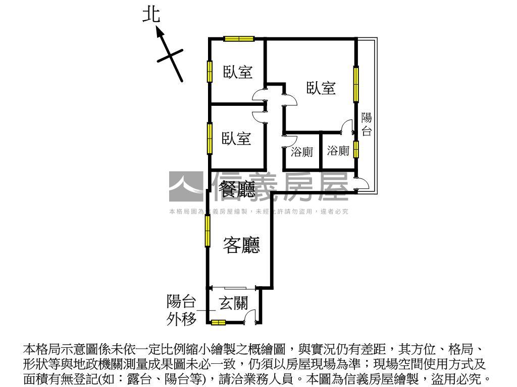 逢甲小資三房房屋室內格局與周邊環境