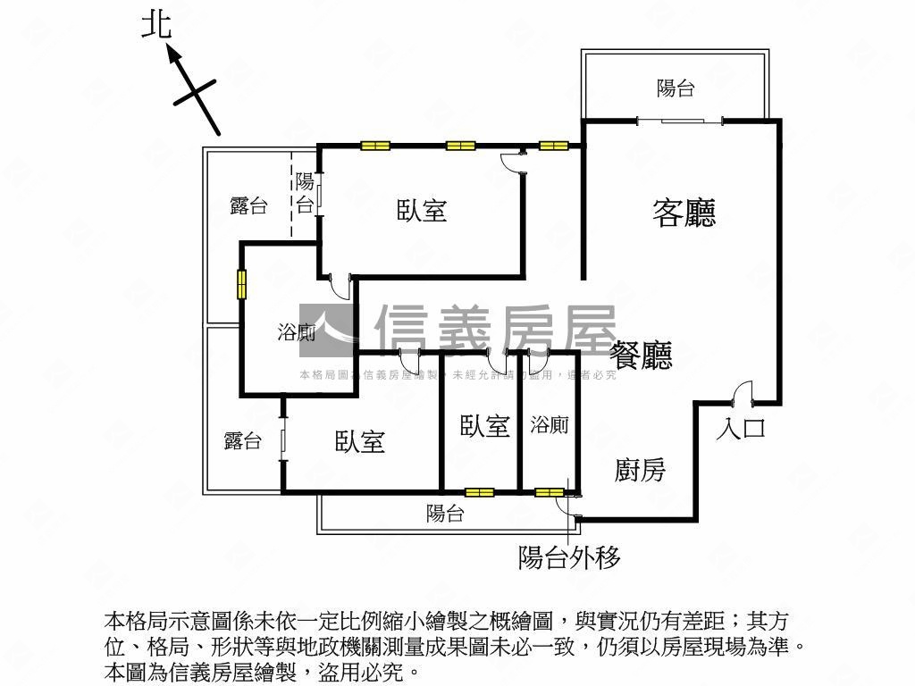 富旺天藍採光視野三房平車房屋室內格局與周邊環境