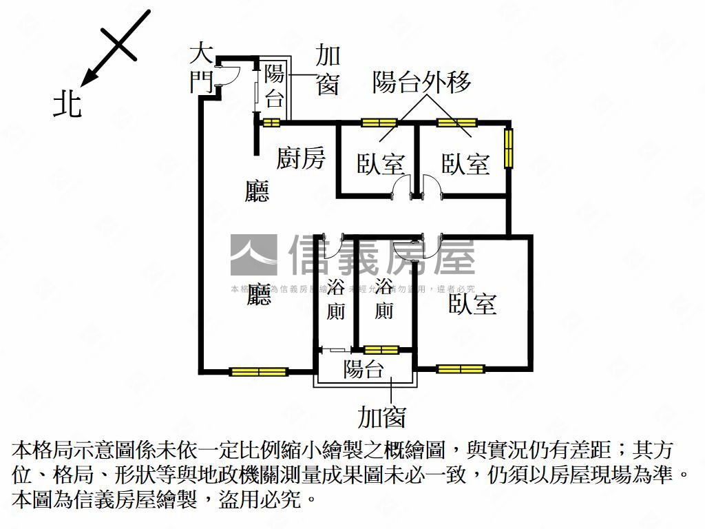 宏觀三房平面車位房屋室內格局與周邊環境