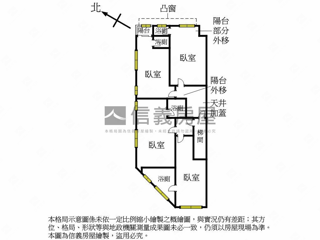 信義區邊間收租公寓房屋室內格局與周邊環境