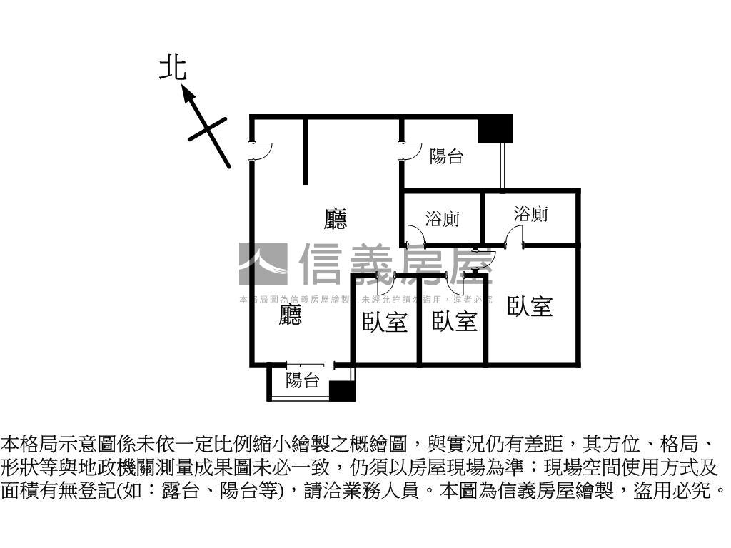 理仁柏舍陽台朝西南房屋室內格局與周邊環境