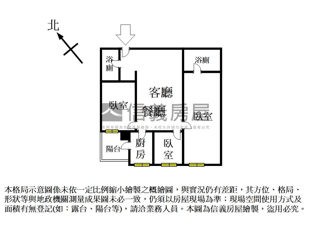 遠雄幸福成朝南三房房屋室內格局與周邊環境