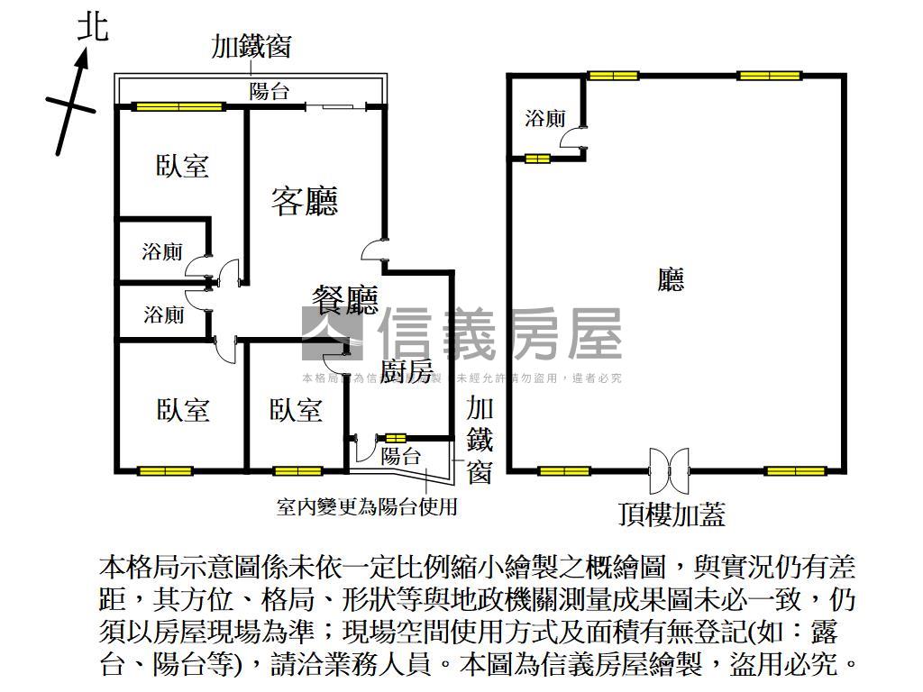 英明市場旁翻新質感美三房房屋室內格局與周邊環境