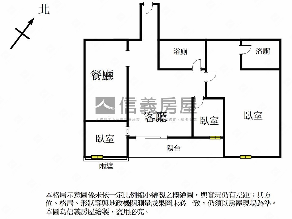 世紀之門三房美妝車位房屋室內格局與周邊環境