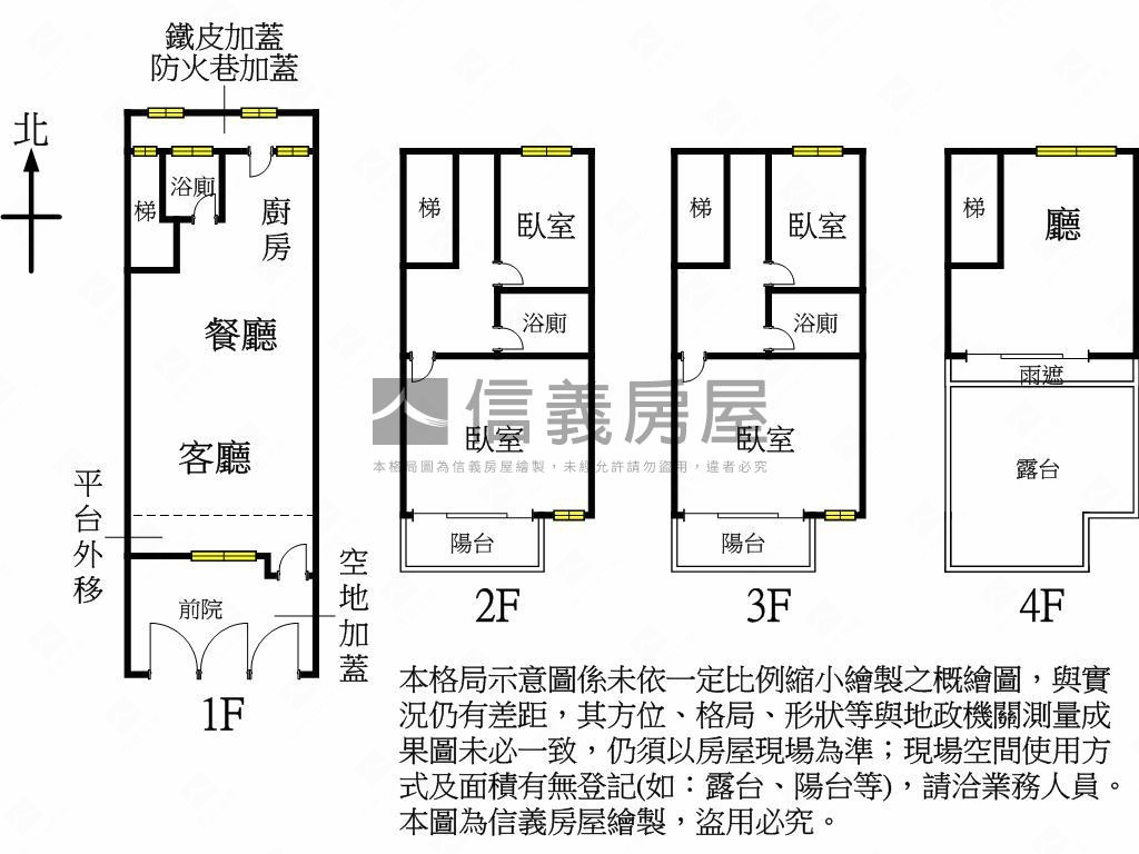 楊梅新江路４房透天房屋室內格局與周邊環境