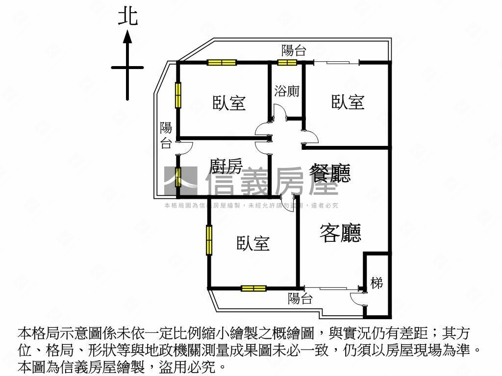 永和成功邊間三樓美寓房屋室內格局與周邊環境