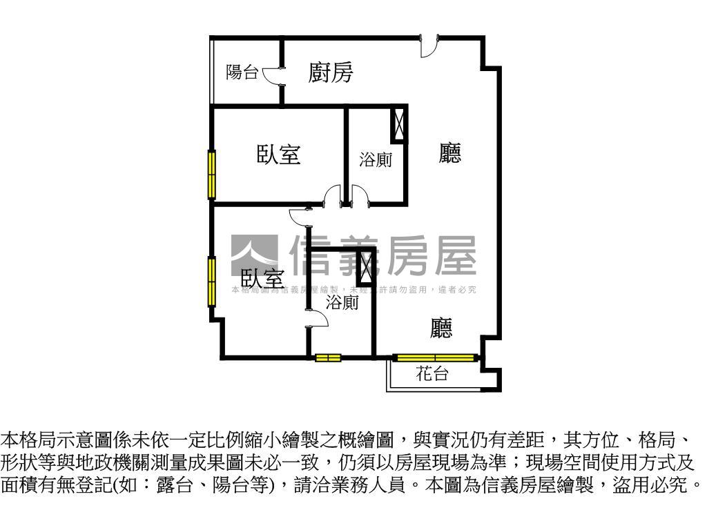 澄田上品硯Ｄ戶大兩房平車房屋室內格局與周邊環境