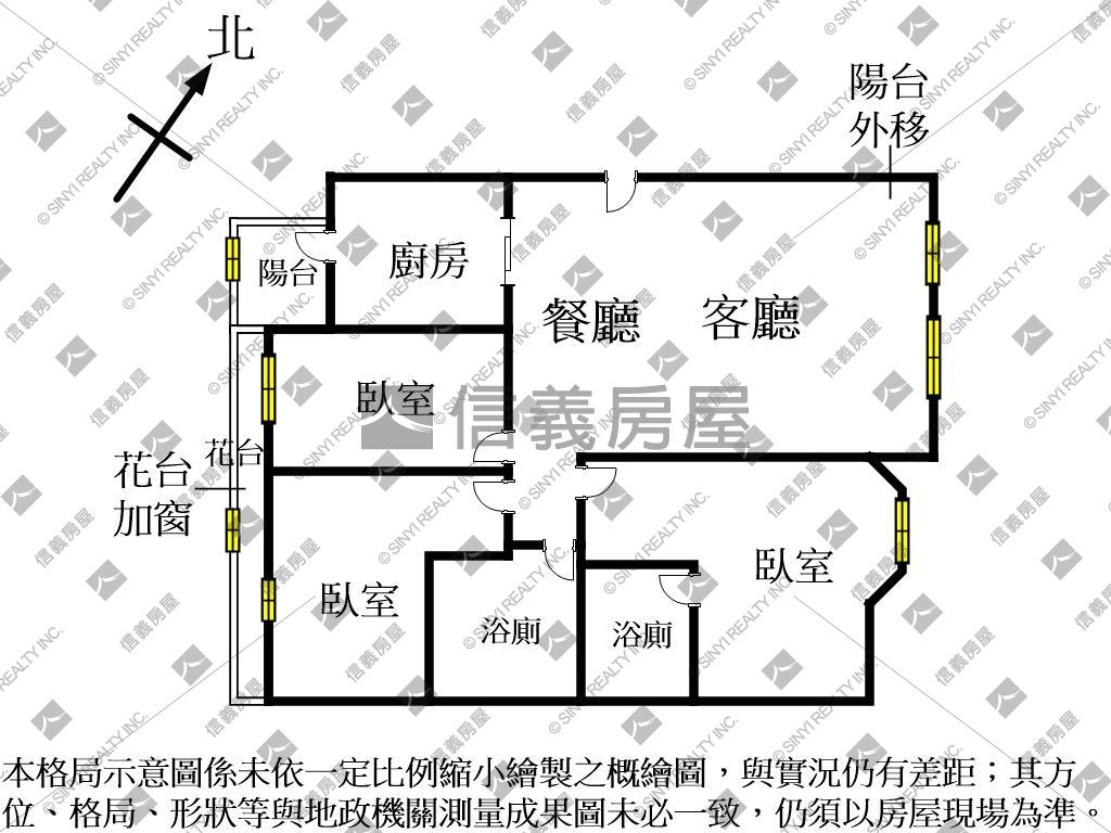 ★陽明３房附平面車位房屋室內格局與周邊環境