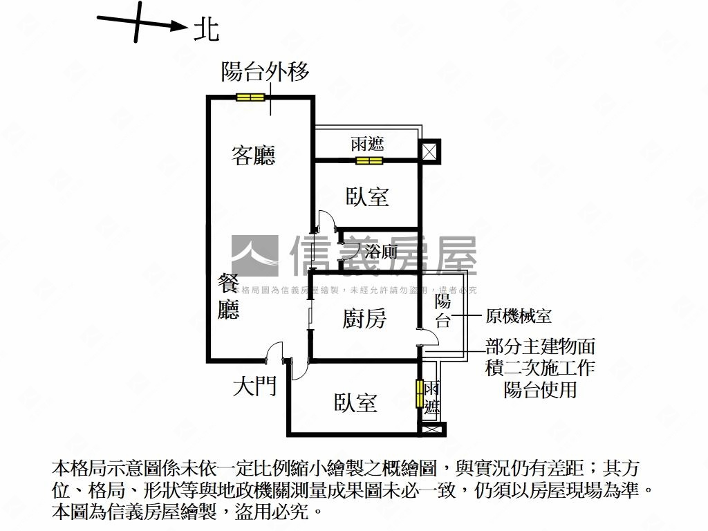 彩色羅馬好美高樓兩房房屋室內格局與周邊環境