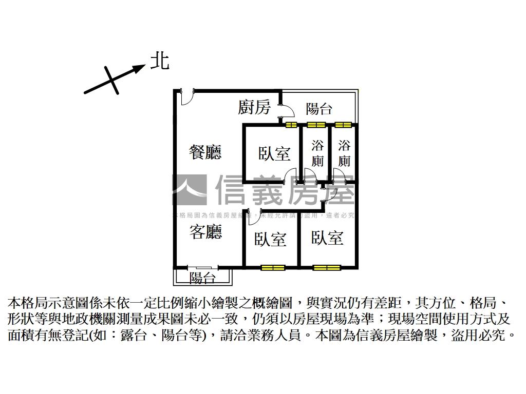 苗栗市全新電梯優質三房房屋室內格局與周邊環境