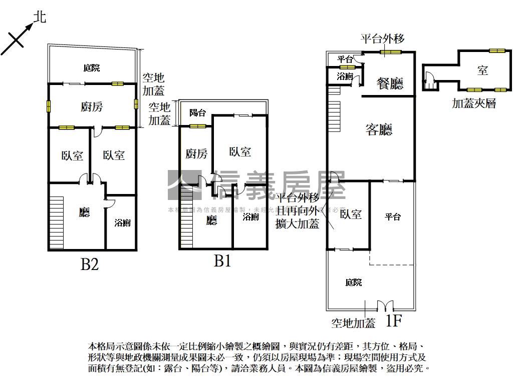再興社區庭院一樓房屋室內格局與周邊環境