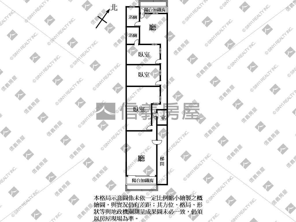 未來捷運Ｇ０８三房華廈房屋室內格局與周邊環境