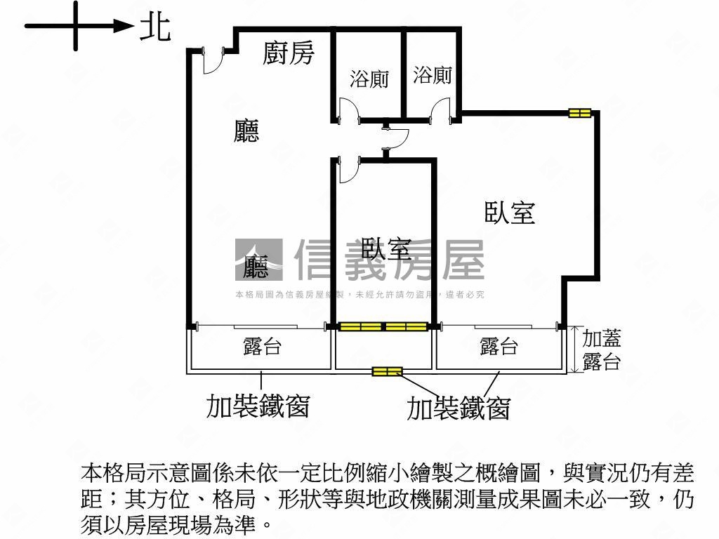 近信義國小捷運站兩房房屋室內格局與周邊環境
