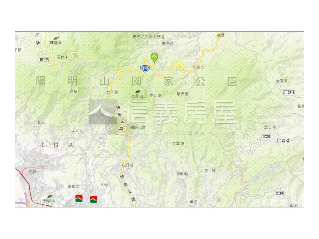 陽明山竹子湖湖田段土地房屋室內格局與周邊環境