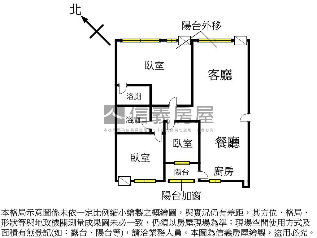 好利旺方正大三房房屋室內格局與周邊環境
