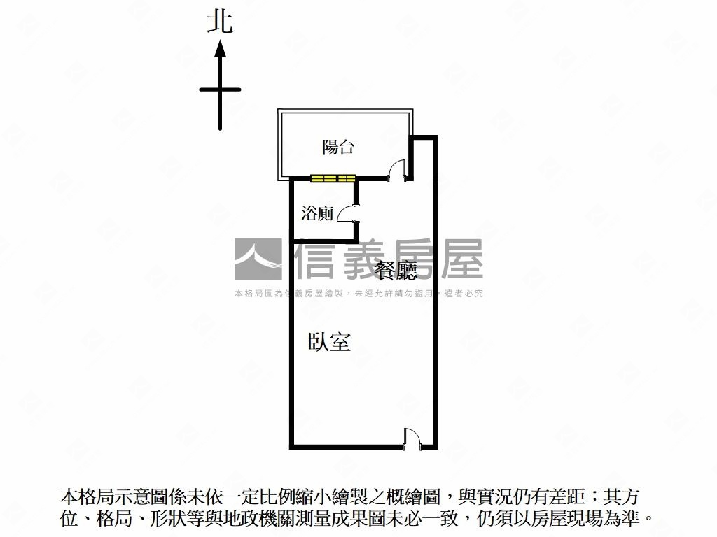 新美齊後棟有陽台套房房屋室內格局與周邊環境