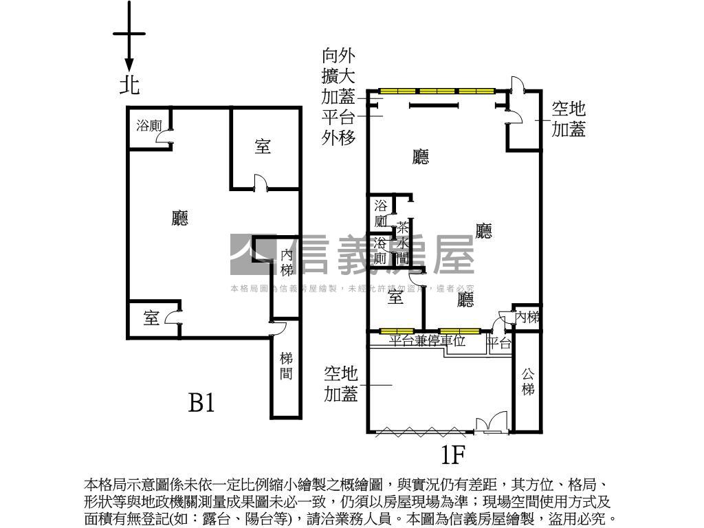 民生重劃庭院車庫一樓房屋室內格局與周邊環境