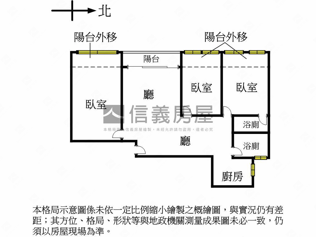 近美麗島捷運站三房房屋室內格局與周邊環境