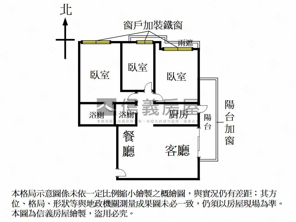 鼎山永信擎天美綠景大三房房屋室內格局與周邊環境