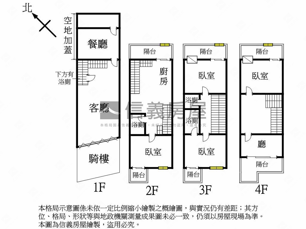 讚●近學區４房騎樓透天房屋室內格局與周邊環境