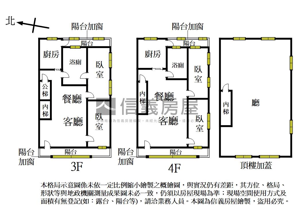 士林邊間公寓３＋４美居房屋室內格局與周邊環境