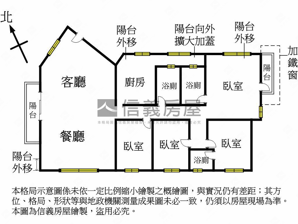 捷運面公園精裝四房雙主臥房屋室內格局與周邊環境